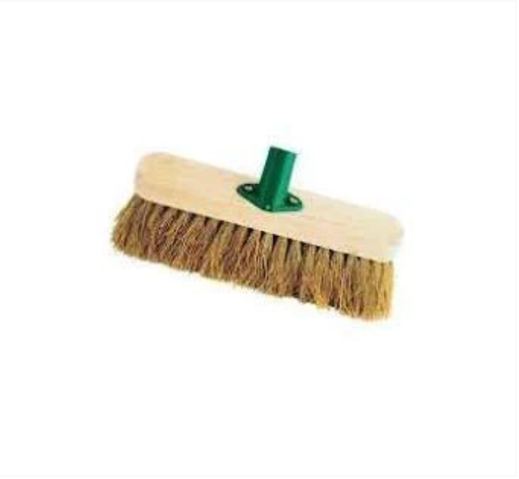 10 Inch Soft Wooden Brush Sweeping Bristle Outdoor Brush Garden Yard Sweeper