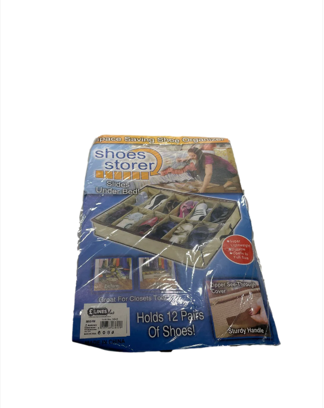 1 Pack Shoe Storage Organiser Space Saver Under Bed Storage Holds 12 Pairs