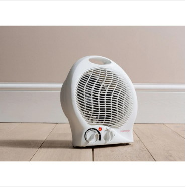 2000W Daewoo Upright Fan Heater White