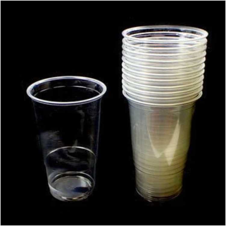 20 Pack Clear Cups Half Pint Drinking Glasses Home Party BBQ Disposable Use