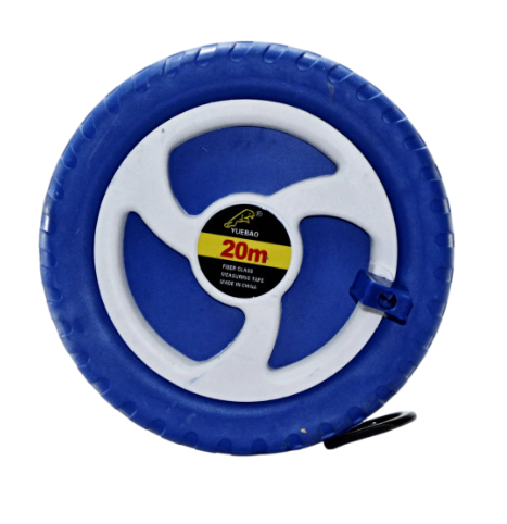 20m Fiberglass Tape Measure Builders Surveyors Long Reel Roll Measuring Tape 66ft
