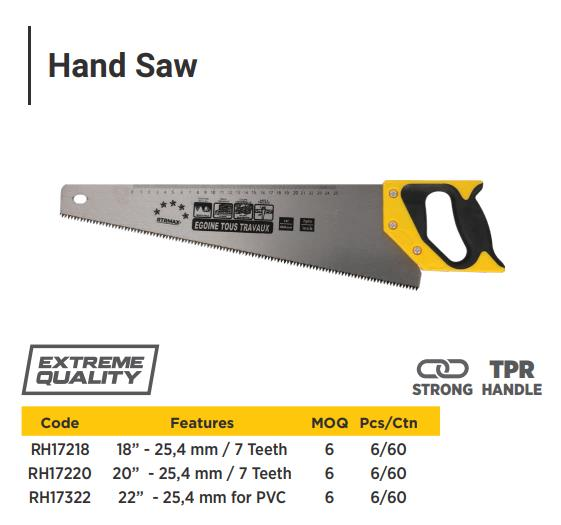"22"" UPVC HAND SAW"