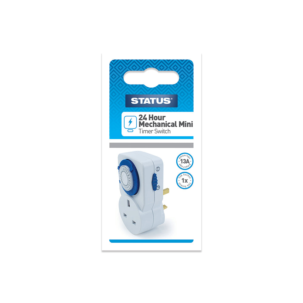 24 Hour - Timer Switch - "Mini Size" - White - 1 pk - Box