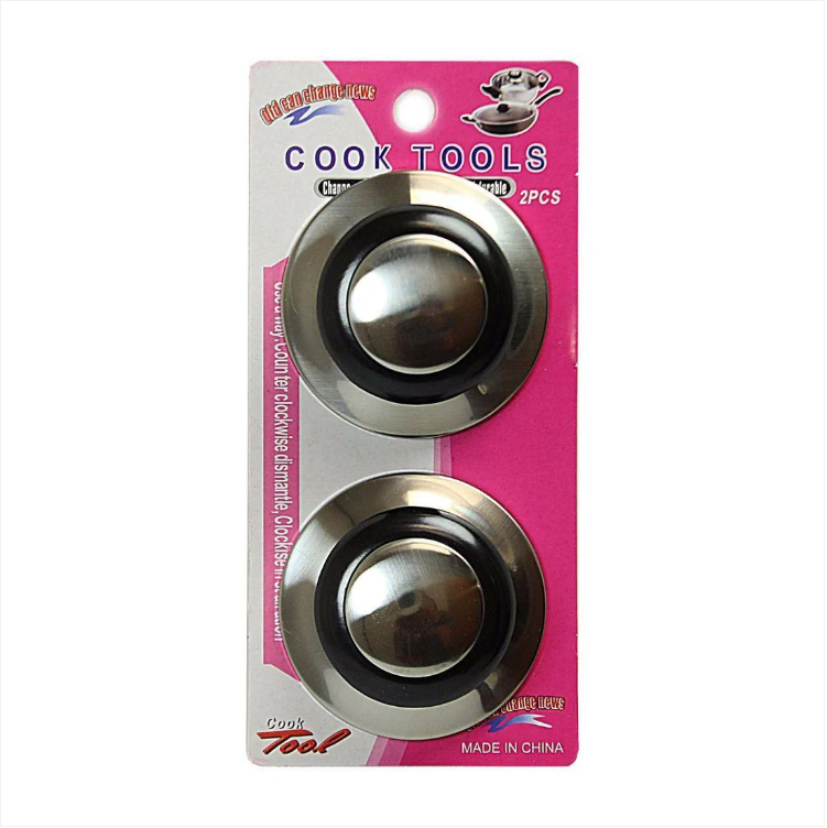 2 Silver Coloured Pan lid Knobs With Screws