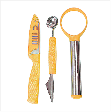 3 Pack Kitchen Utensils Tool Knife Set Food Prep Kitchen Tools Assorted Colours