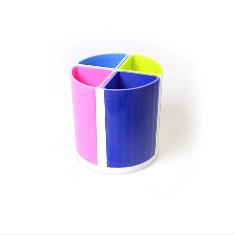 4 Compartment Office/Home Stationery Pen Stand Multi Colour
