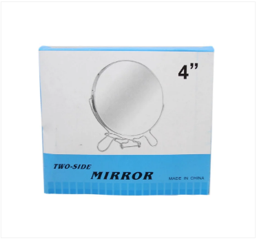 4 Inch Cosmetic Make up Shaving Magnifying Round on Stand 2 Sided Mirrors