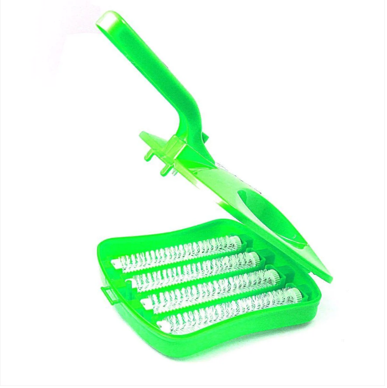 4 Roll Carpet Crumb Brush Collector Handheld Sweeper Home Cleaner Assorted Colours