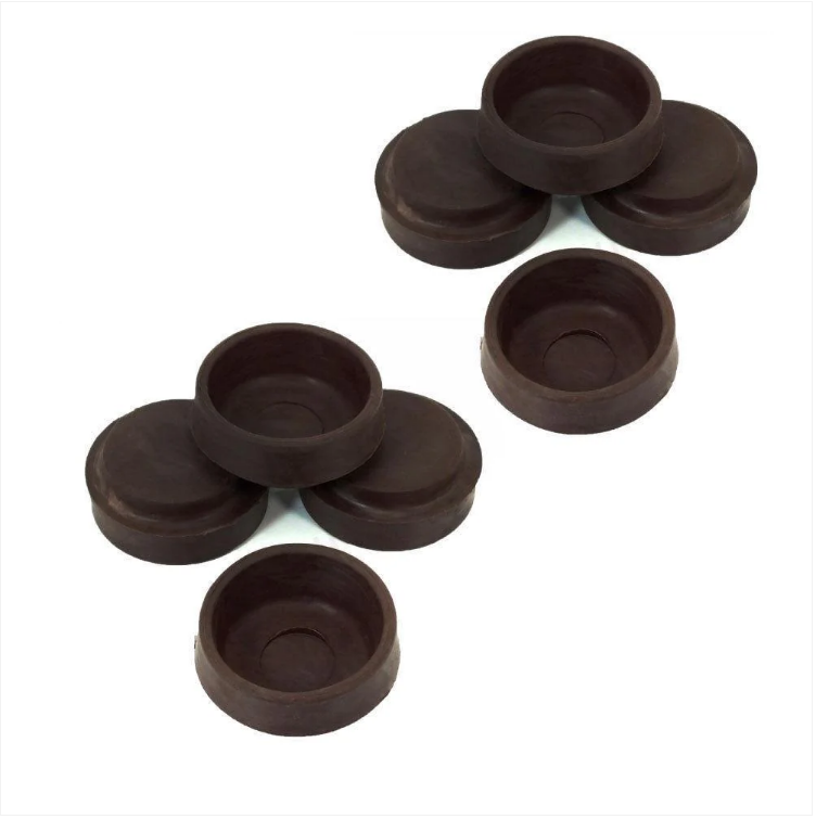 4 x Large Black Castor / Floor Protectors 7cm Cups