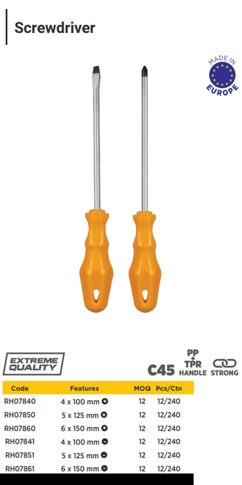 5*125 SCREWDRIVER STRAIGHT RTRMAX
