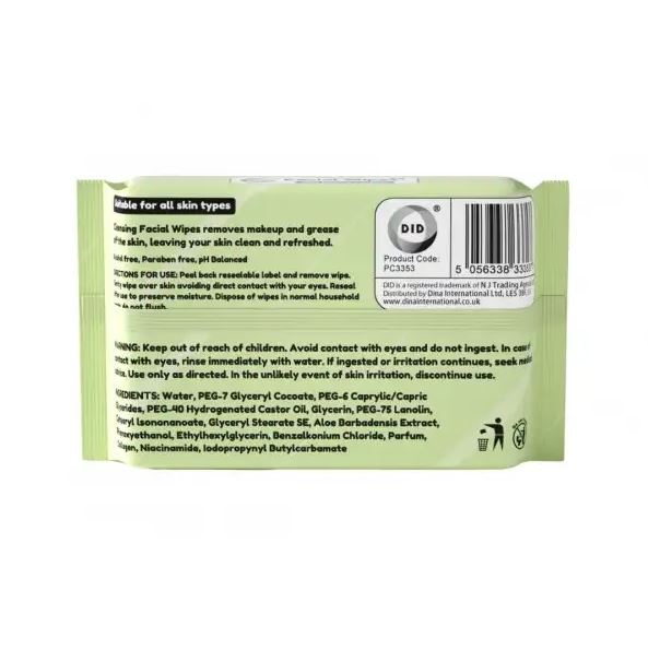 50Pk Cleansing Facial Wipes