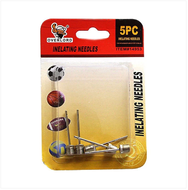 5 Pack Multi Sports Needle Valve Adaptor Football Inflator Pump