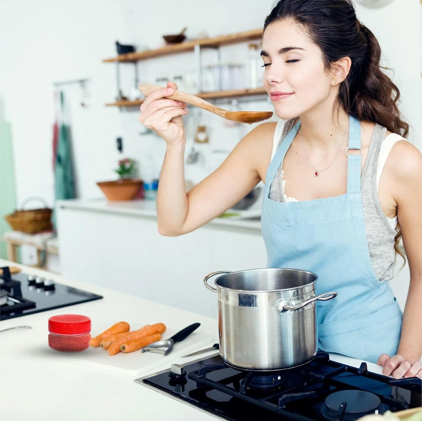 Clear Canister Pots Plastic Storage Jar 200ml
