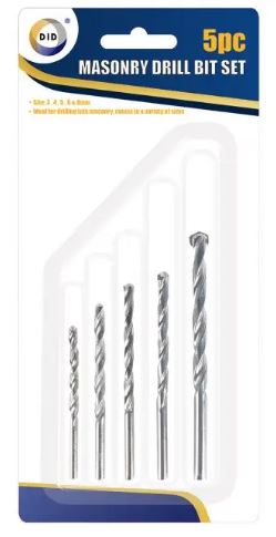 5pc Masonry Drill Bit Set