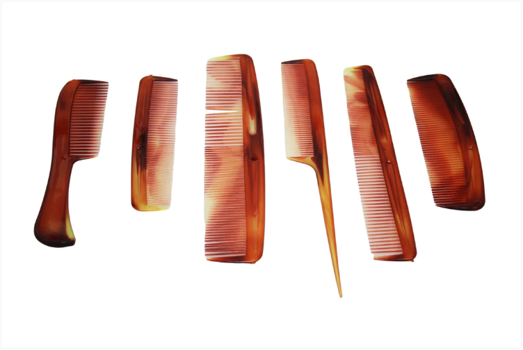 6 Piece Assorted Mix Comb Set Barbers Home Mens Ladies Combs