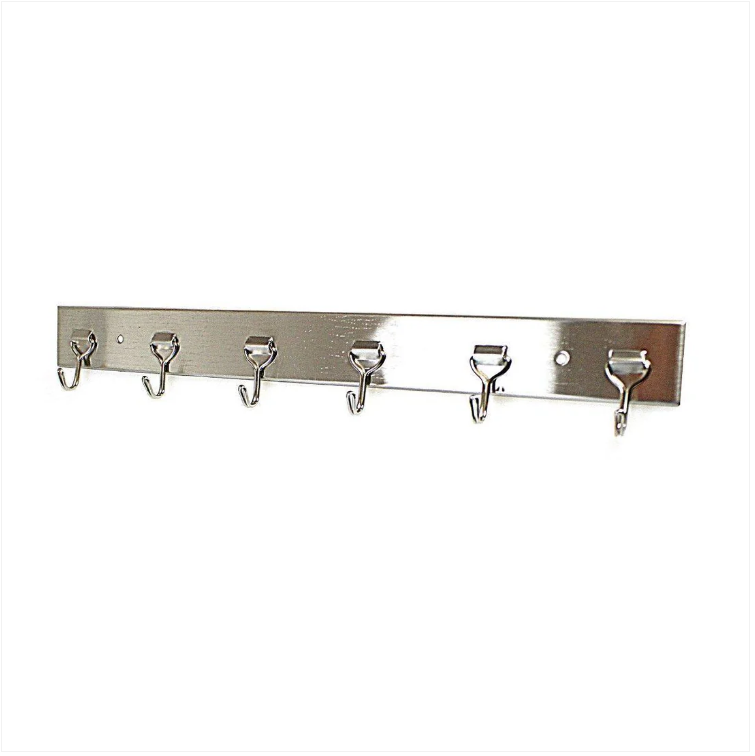 6 Rack Multi Use Hooks Hallway Hanger Coat Handbag Umbrella Hooks 36cm