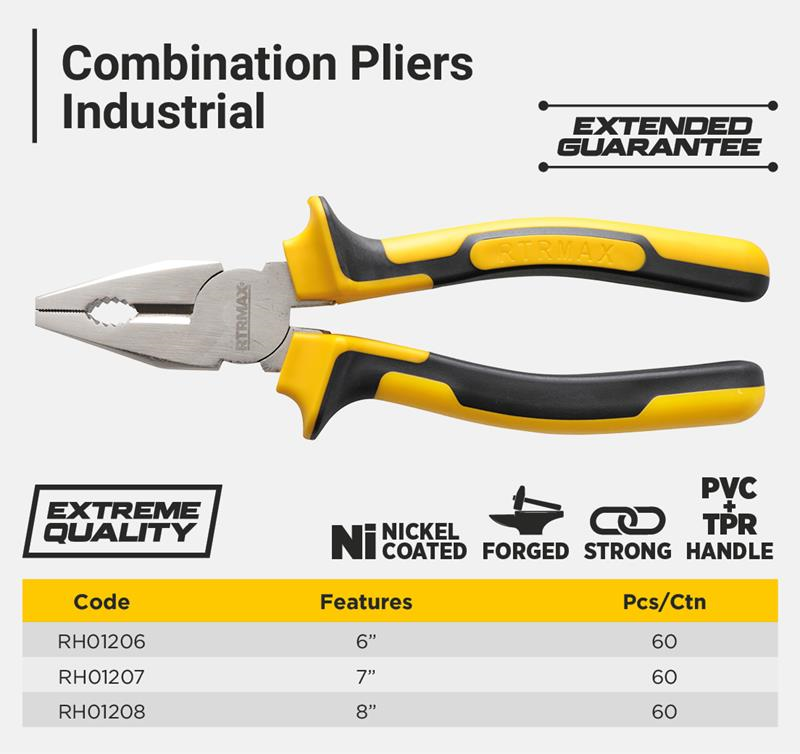 6'' COMBINATION PLIER , INDUSTRIAL