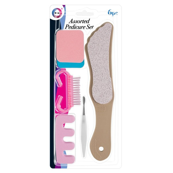 6pc Assorted Pedicure Set