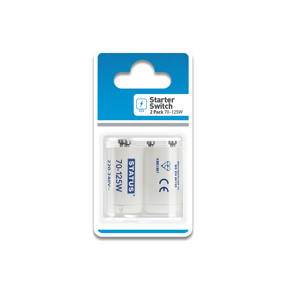 70 - 125w - Starter Switches - 2 pk - Blister Card - in Colour CDU
