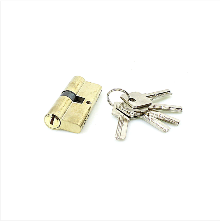 70mm Security Gold Metal Body Padlock With 4 Keys Diy