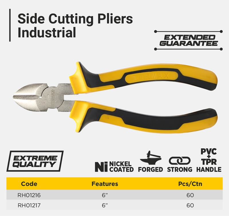 7'' SIDE CUTTING PLIER, INDUSTRIAL
