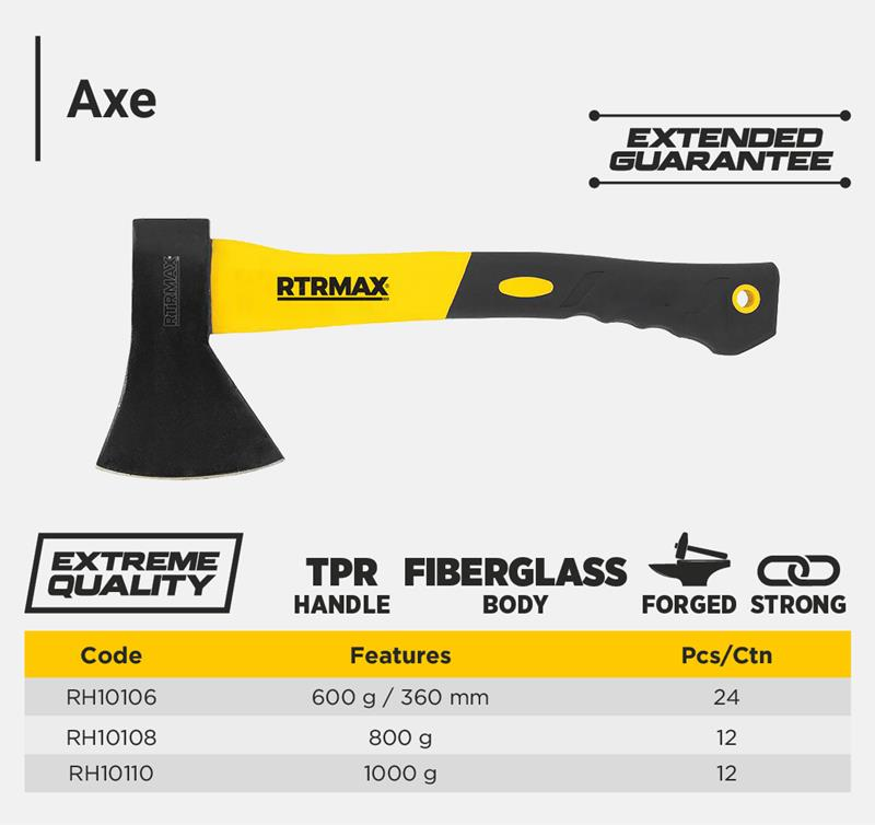800G AXE FIBERGLASS HANDLE