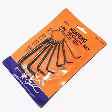 8 Piece Hexagon Key Wrench Set