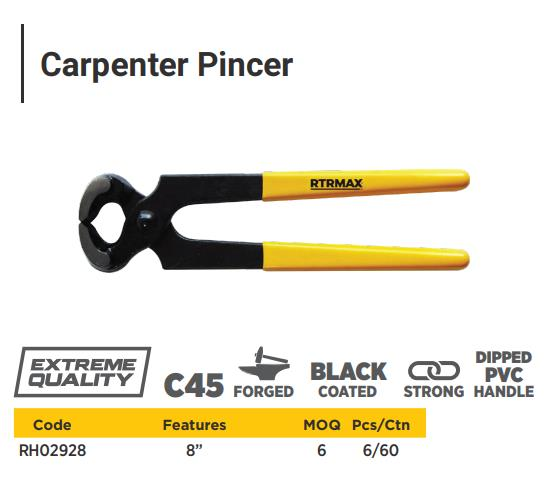 8'' CARPENTER PINCER