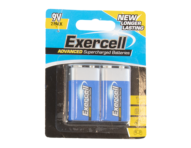 9V Extra Heavy Duty Batteries 2pk