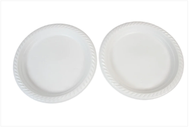 9" White Plastic Plates For Picnics Birthdays Parties Pack of 100