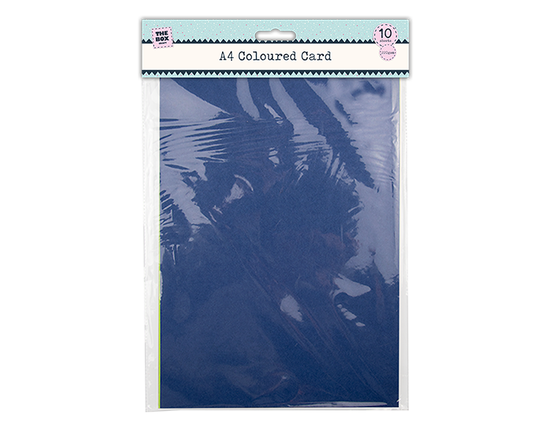 A4 Coloured Card 10 Pack