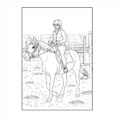 A4 Colouring Fun for Girls Book