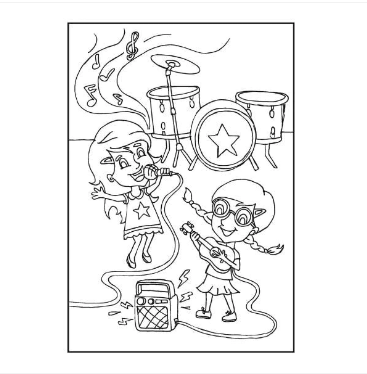 A4 Colouring Fun for Girls Book