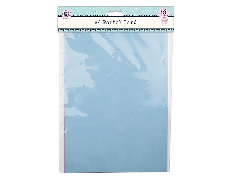 A4 Pastel Card 10 Pack