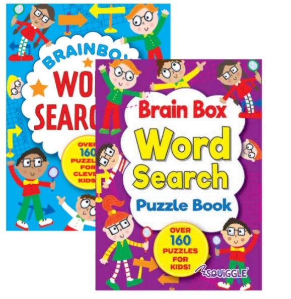 A6 Brain Box Word Search Book, 2 Asst