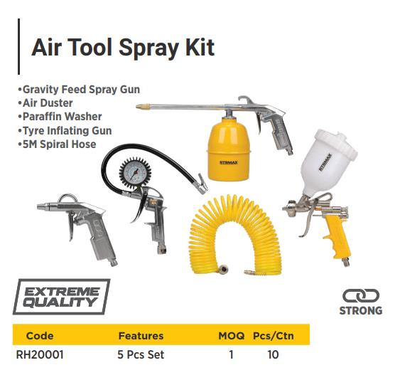 AIR TOOL SPRAY KIT 5 PCS