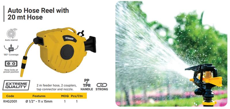 AUTO HOSE REEL WITH 20 MT (1/2'')