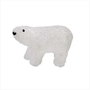 Acrylic 20 LED Christmas Decor Polar Bear Figure Indoor Light Lamp