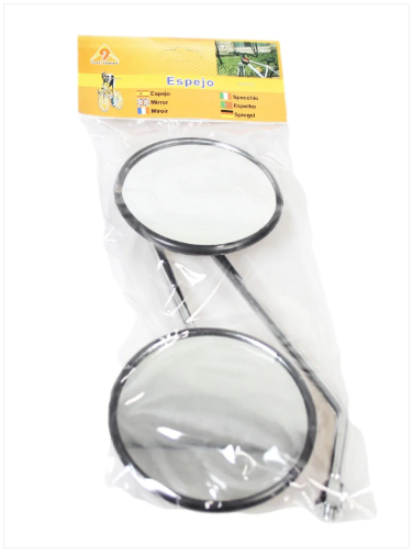 Adjustable Large Bike Mirrors Cycling Convex Safety Mirror 2 Piece