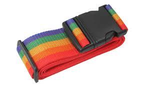 Adjustable Rainbow Suitcase Luggage Straps