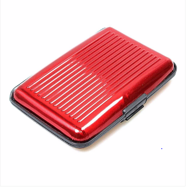 Aluminium Plastic Wallet Card Pack Holder Assorted Colours