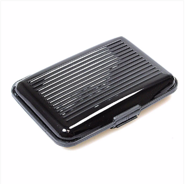 Aluminium Plastic Wallet Card Pack Holder Assorted Colours