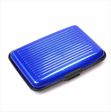 Aluminium Plastic Wallet Card Pack Holder Assorted Colours