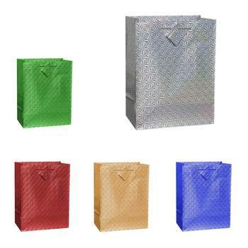 Assorted Colour Holographic Party Birthday Gift Bags 39 x 30 x 10 cm