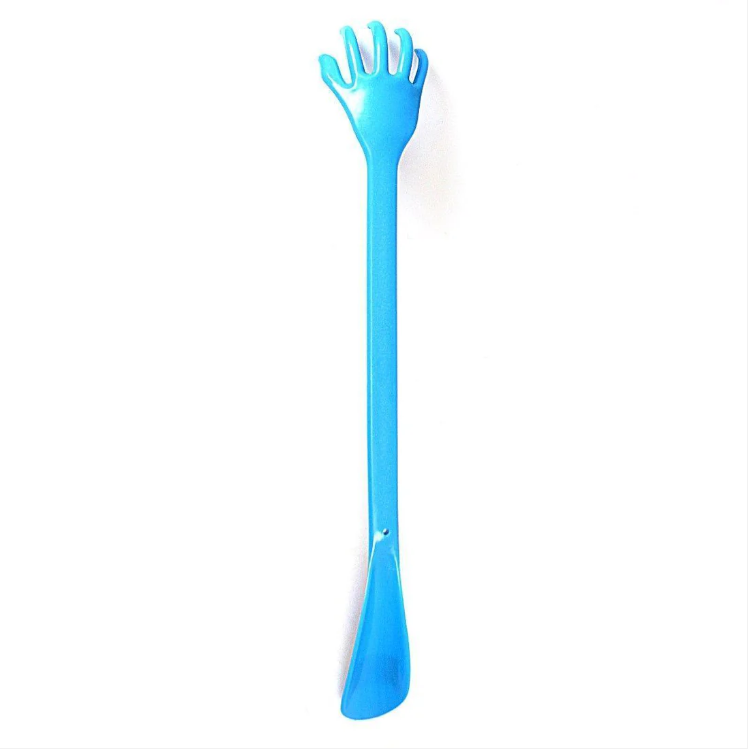 Assorted Colour Plastic Back Scratcher And Shoe Horn 50cm Home