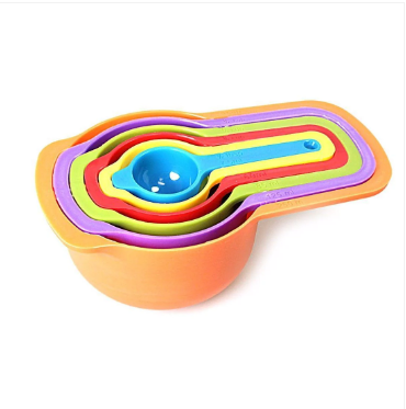 Measuring Cups Plastic Multicolor (5Pc)