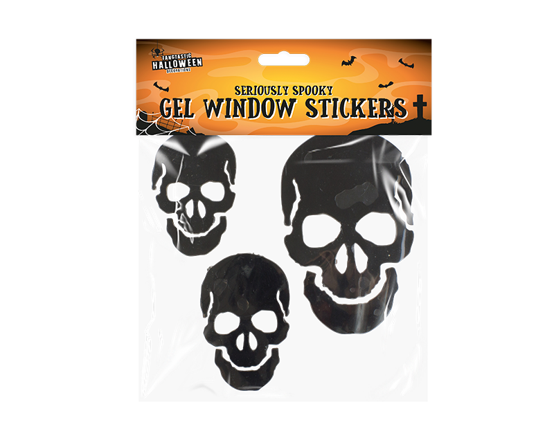 Assorted Halloween Gel Window Stickers