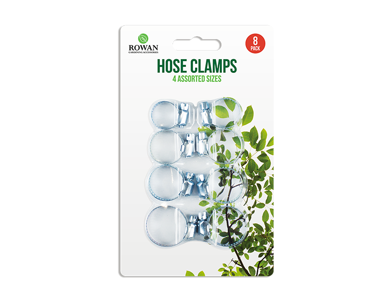 Assorted Hose Clamps 8pk