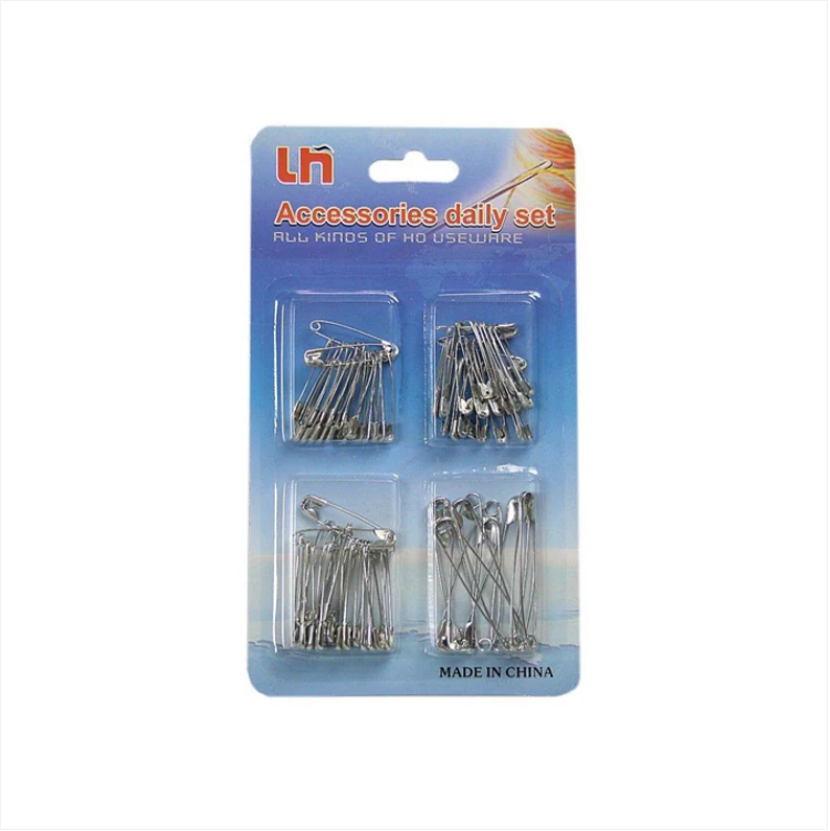 Assorted Size Pack Of Safety Pins Accessory Set