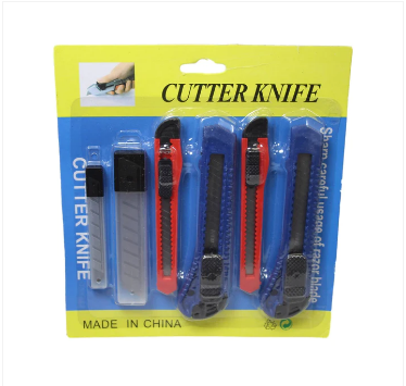 Assorted Sizes Knife Cutter Set With Blades Indoor DIY Builders Knife Set 6 Pack